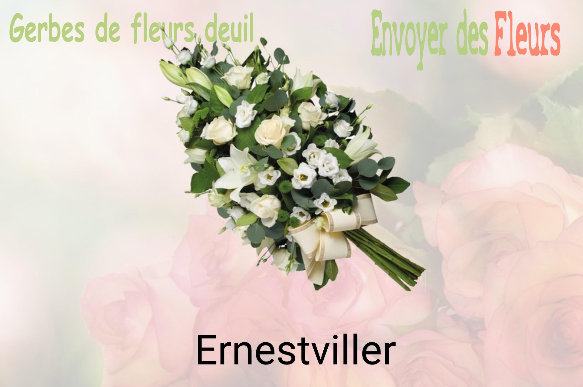 Gerbe de fleurs de deuil livrée à Ernestviller